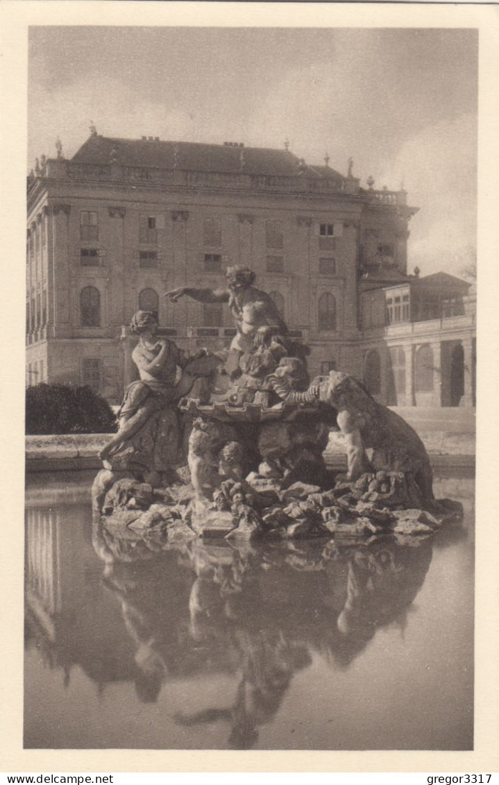 E2444) WIEN - Schloß SCHÖNBRUNN - Schloßhof - Springbrunnen Mit Figuren ALT - Schloss Schönbrunn