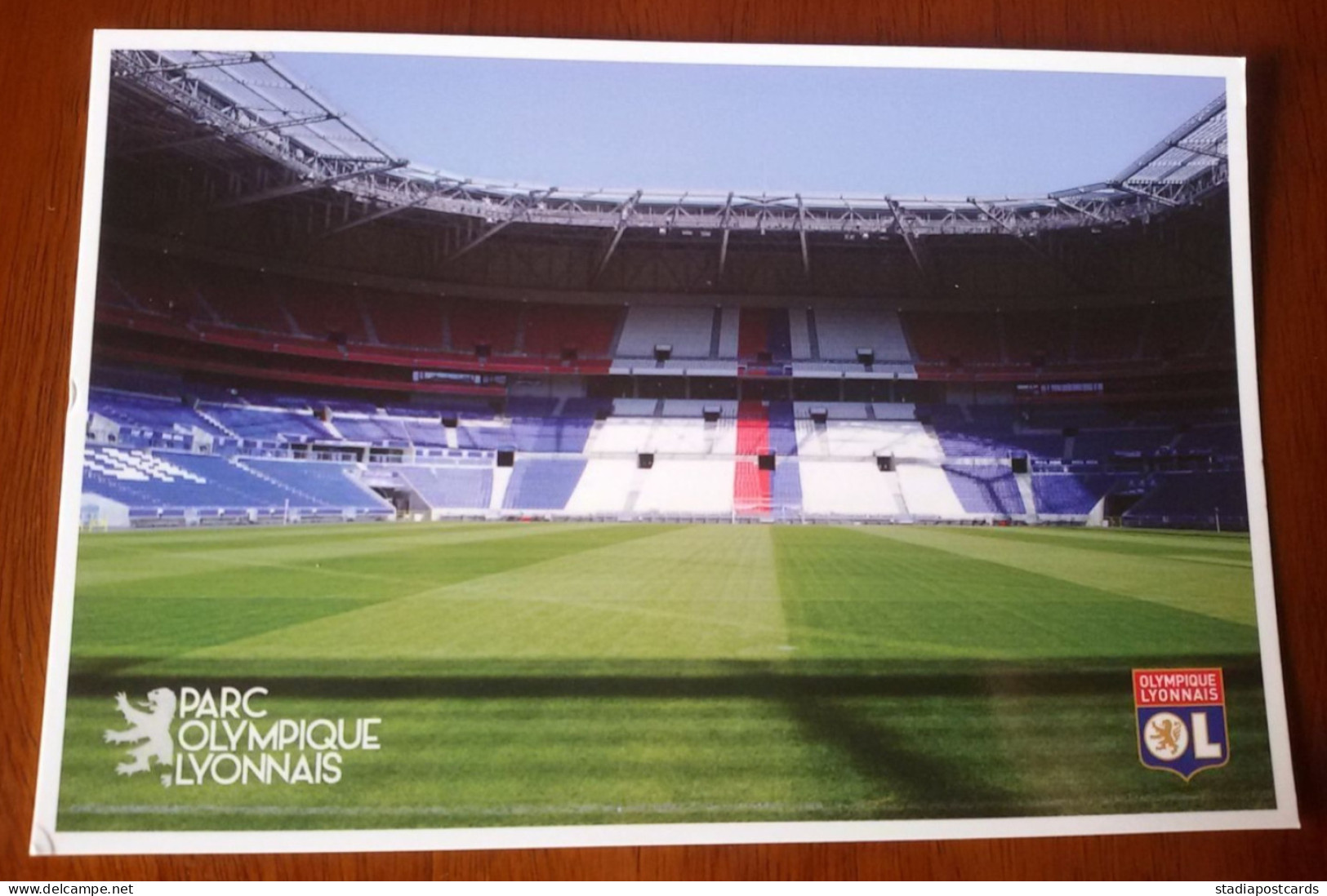 Lyon Olympique CP Stade Stadium Cartolina Stadio Postcard Stadion AK Carte Postale Stade Estadio "Des Lumieres" NEW - Calcio