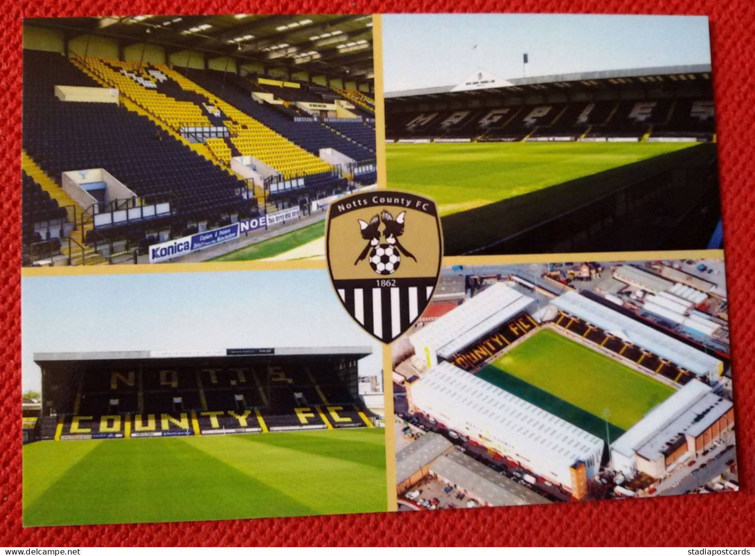 Nottingham Notts County Meadow Lane Stadium Cartolina Stadio Postcard Stadion AK Carte Postale Stade Estadio - Calcio