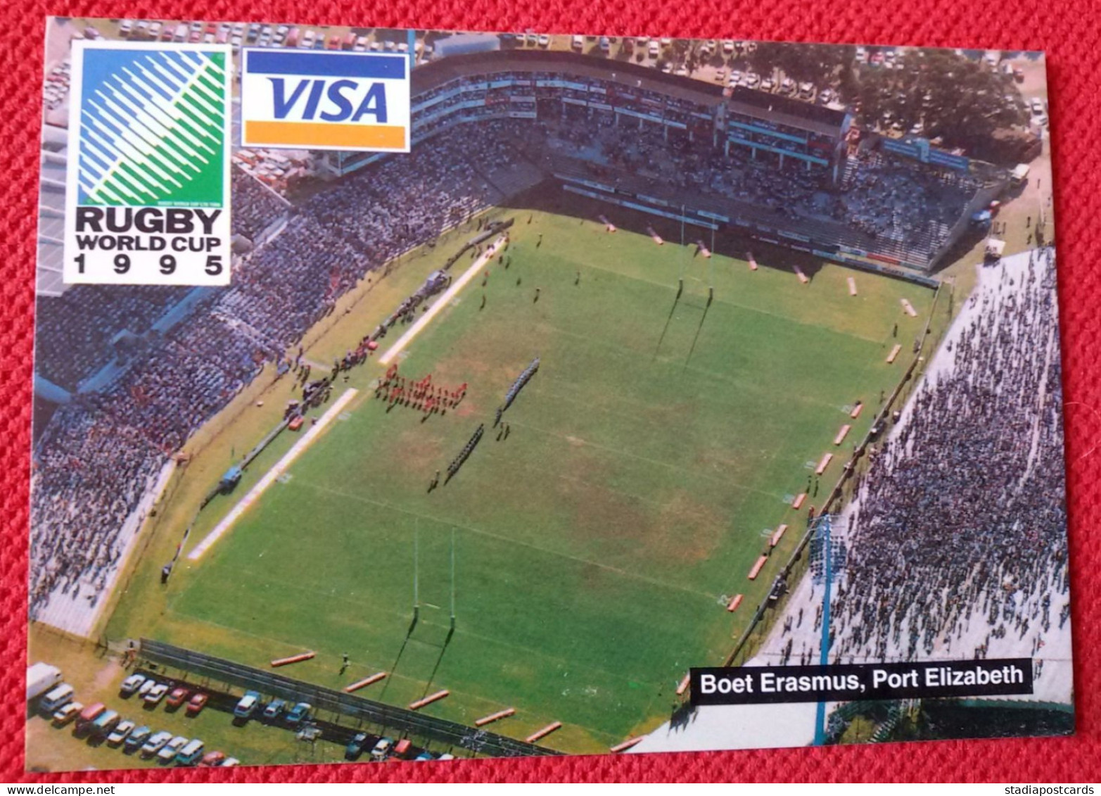 Port Elizabeth Boet Erasmus Rugby World Cup Stadium Cartolina Stadio Postcard Stadion AK Carte Postale Stade Estadio - Calcio