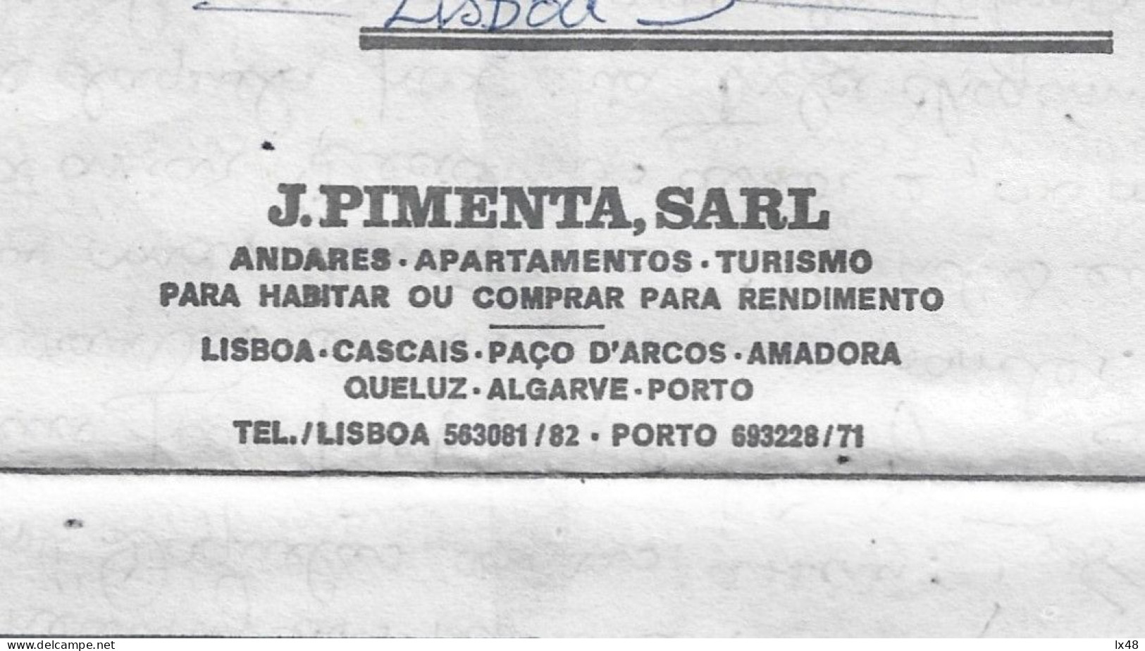 Aerograma Guerra Colonial Publicidade Erro Datador. Aerograma Militar 'J. Pimenta, Sarl'. Military Aerogram Colonial War - Briefe U. Dokumente