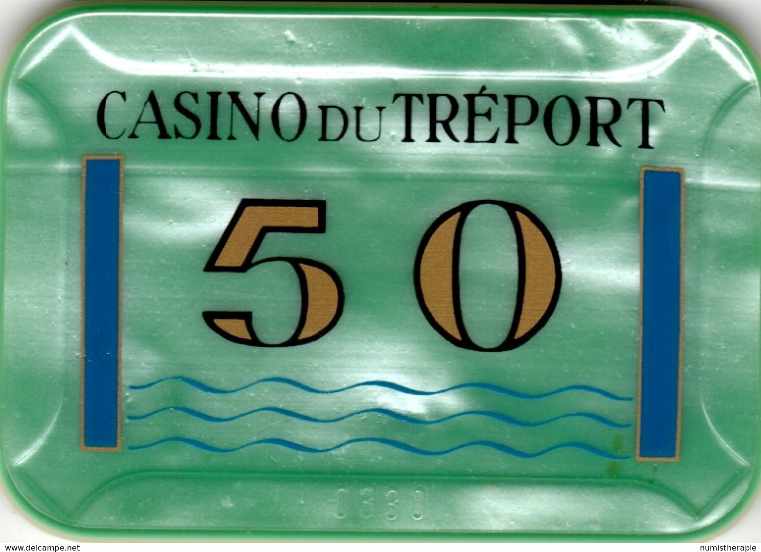 Casino Du Tréport : Plaque 50F (#330) - Casino