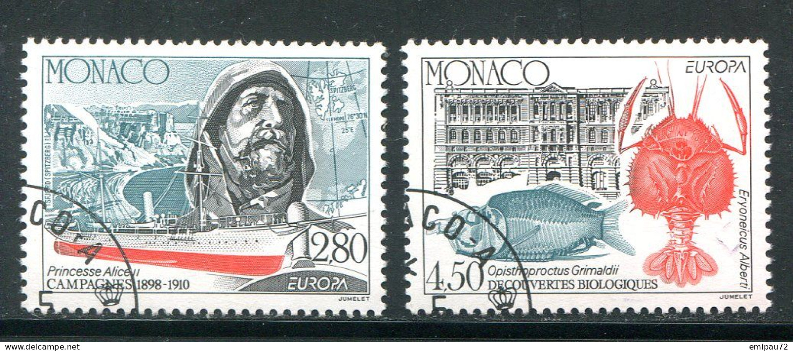 MONACO- Y&T N°1935 Et 1936- Oblitérés (Europa) - Oblitérés