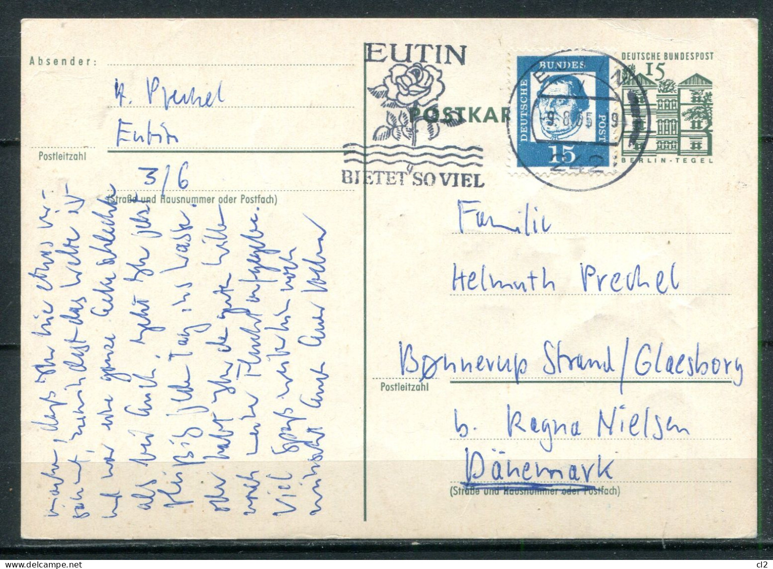 REPUBLIQUE FEDERALE ALLEMANDE - Michel P82 (Eutin Bietet Soviel) - Postcards - Used