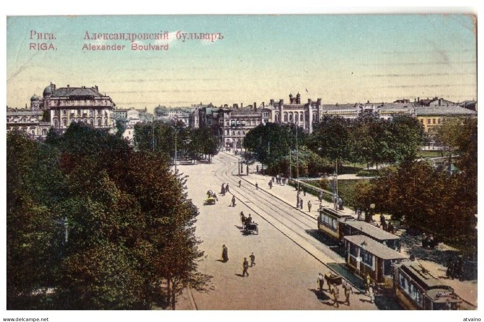 LATVIA. LETTLAND. RIGA PC 1909 - Lettonie