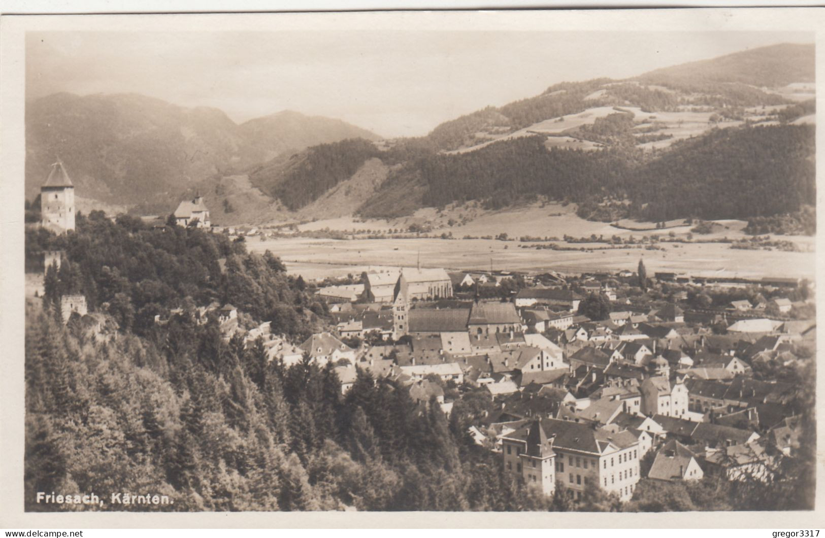 E2462) FRIESACH - Kärnten - Tolle FOTO AK - Häuser U. Burg 1926 - Friesach