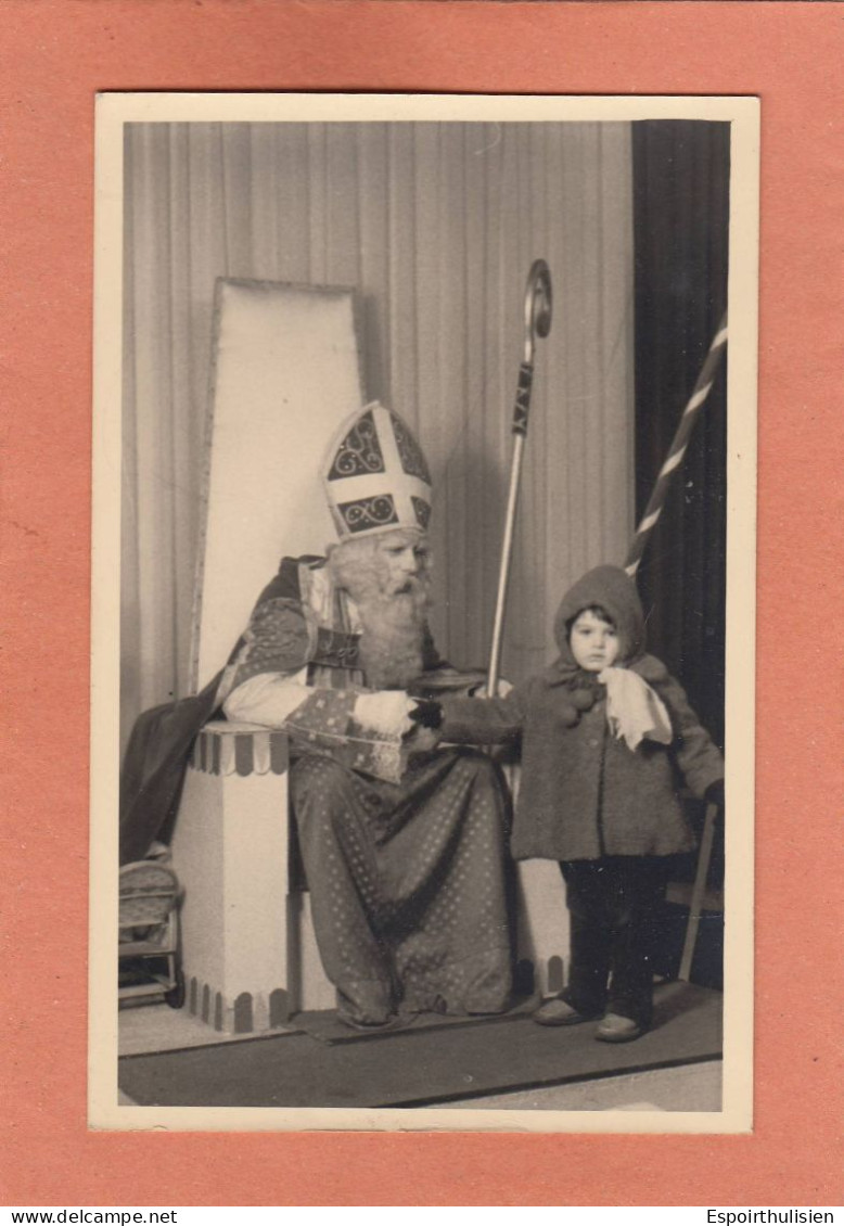 ENFANT CHILD KIND NIÑO - SAINT NICOLAS - CARTE PHOTO VERITABLE - NEUVE ( 18 ) - Saint-Nicolas