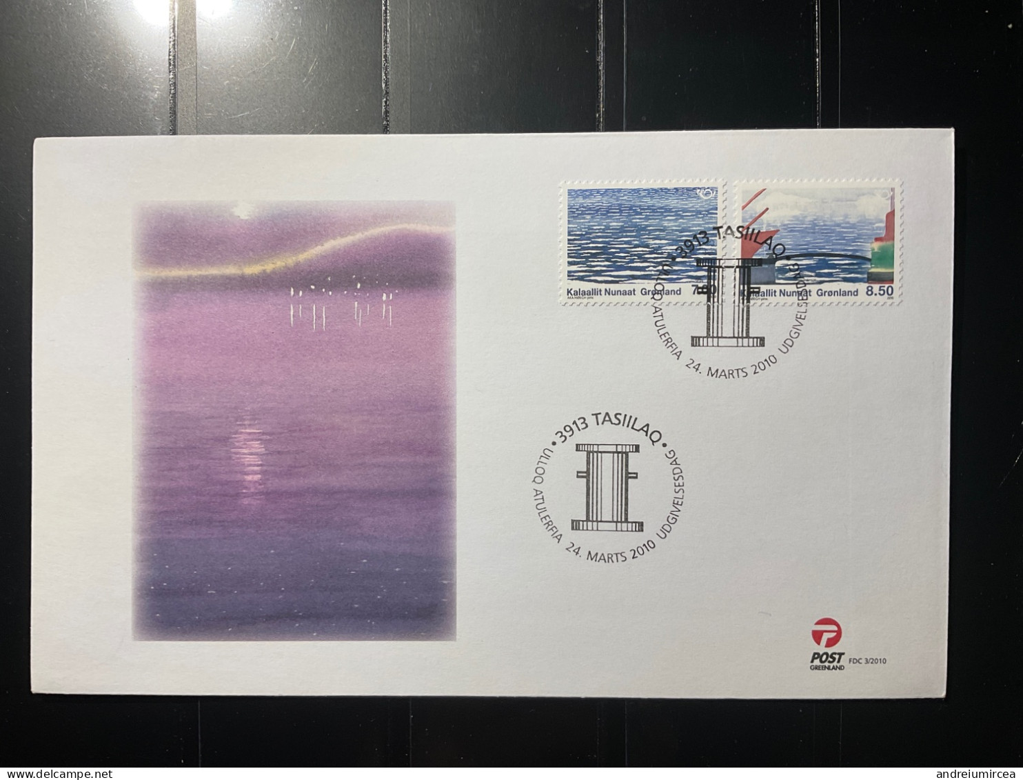 Greenland 2010 FDC MNH. Life By The Sea - FDC