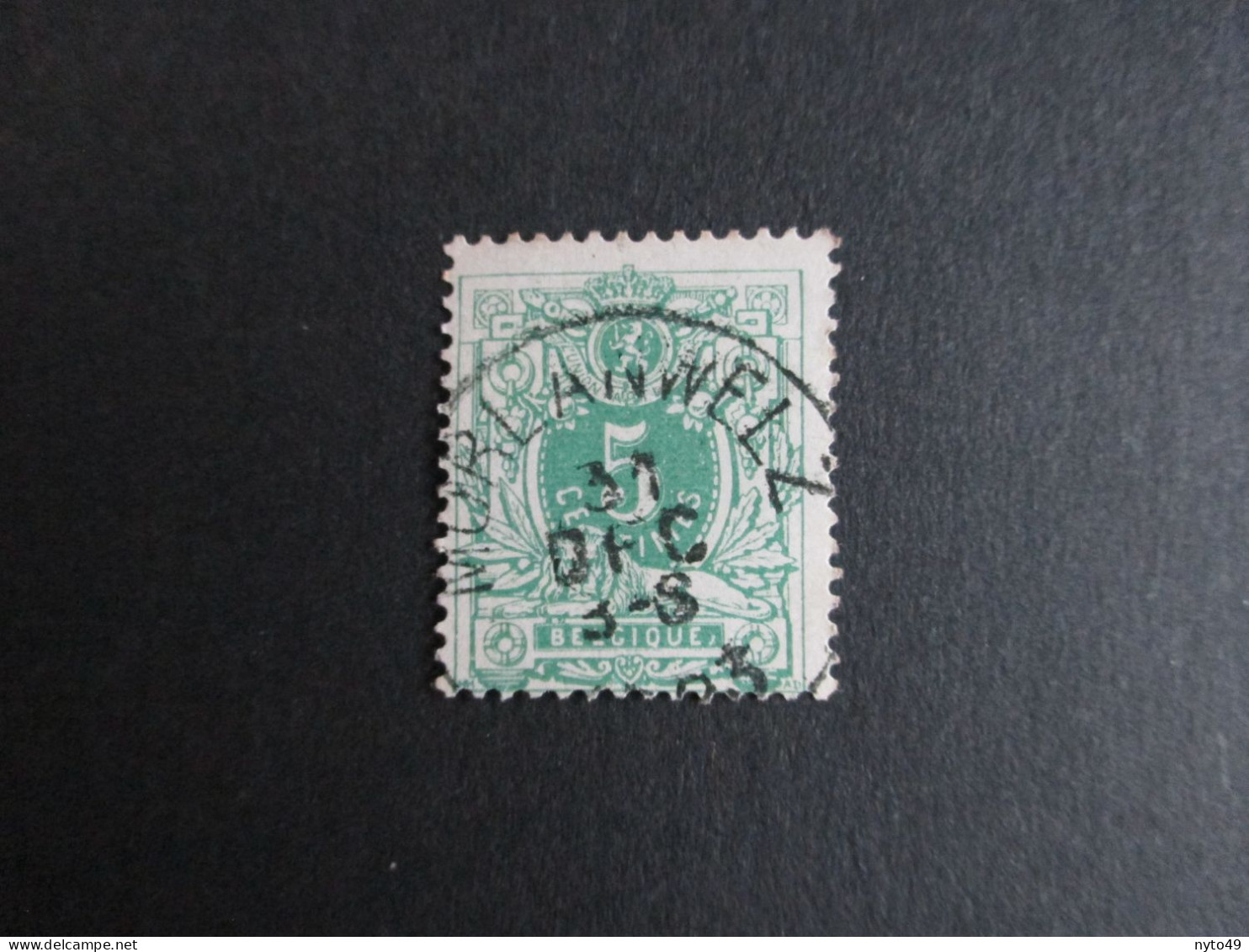 Nr 45 - Centrale Stempel Morlanwelz - 1869-1888 Lion Couché (Liegender Löwe)