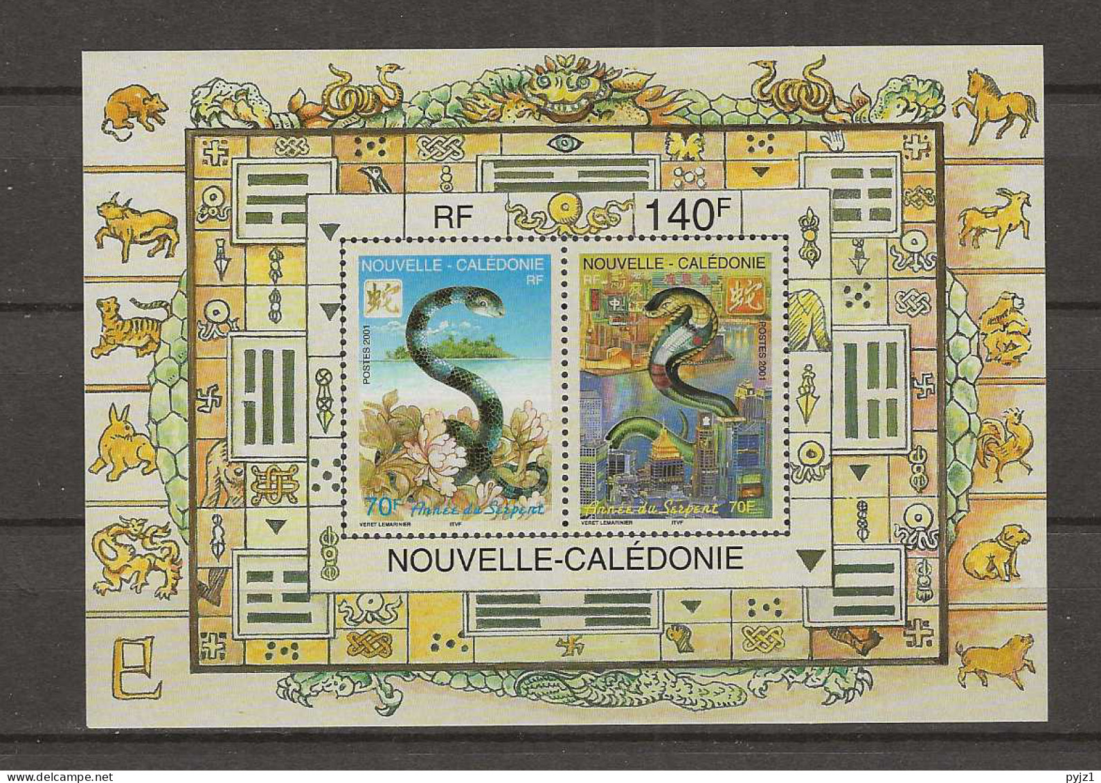 2001 MNH Nouvelle Caledonie Mi Block 26 Postfris** - Blokken & Velletjes