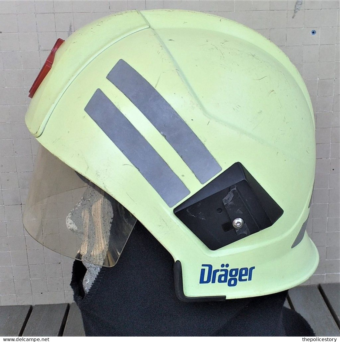 Elmetto Vigili del Fuoco olandesi Dräger Schubert HPS 6100 anno 2004 usato originale