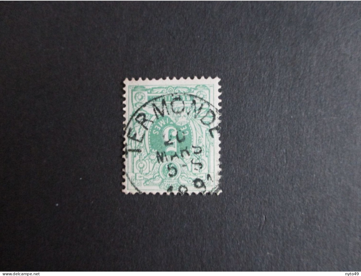 Nr 45 - Centrale Stempel Termonde - 1869-1888 Leone Coricato