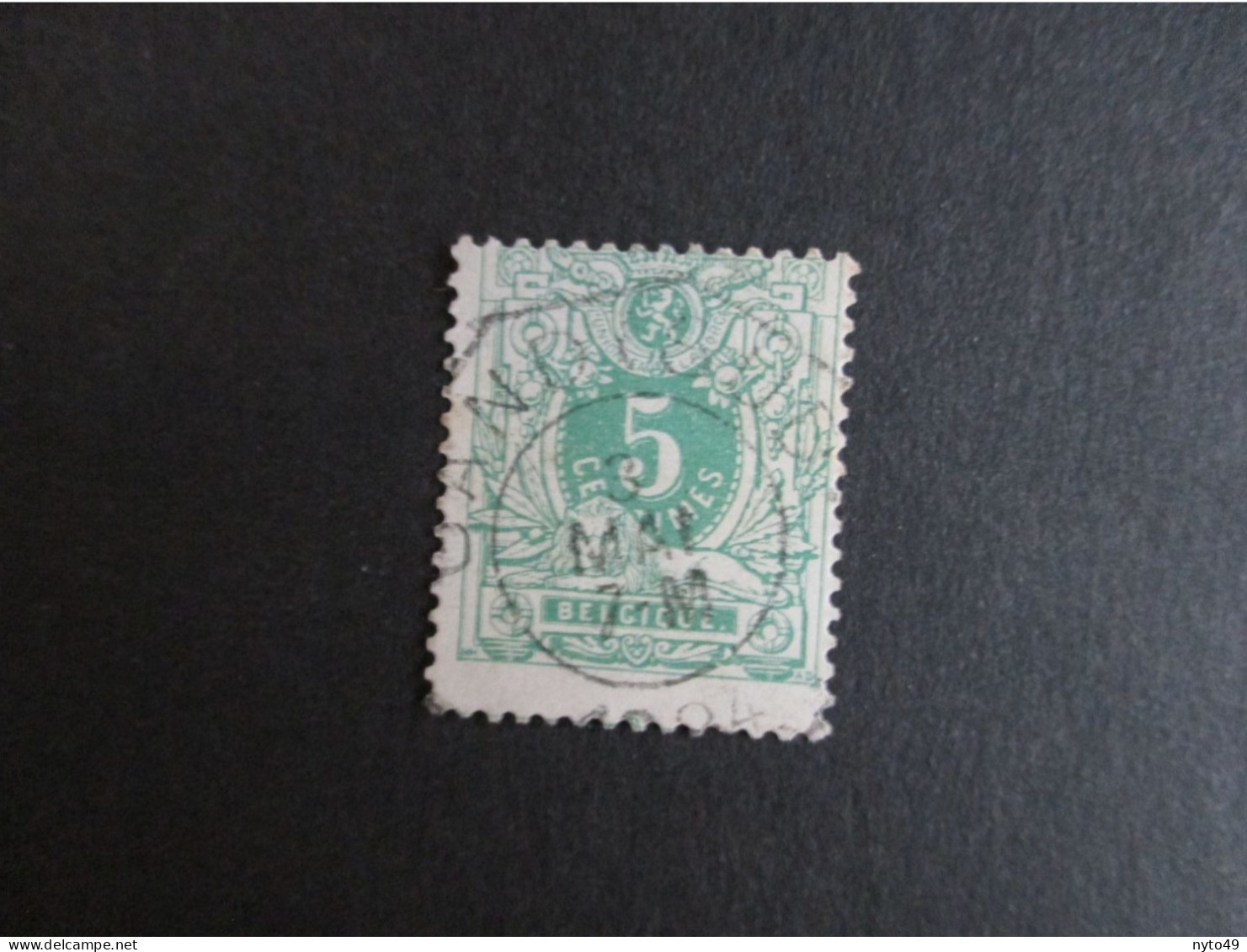 Nr 45 - Centrale Telegraafstempel Gand - 1869-1888 Lion Couché