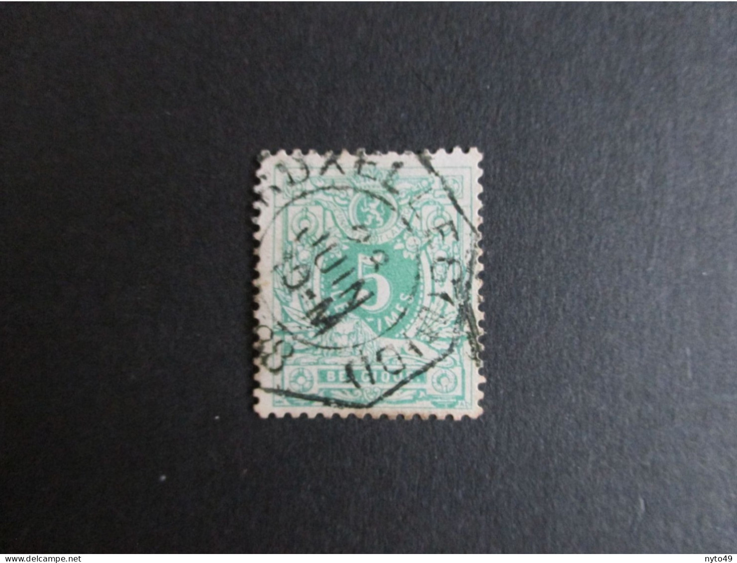 Nr 45 - Centrale Telegraafstempel Bruxelles Midi - 1869-1888 Liggende Leeuw