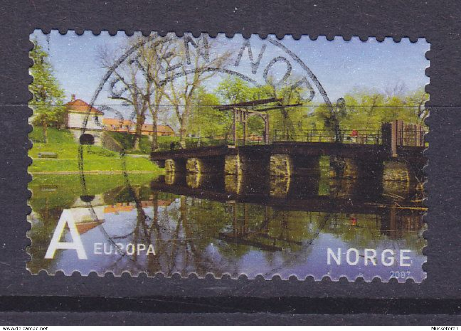 Norway 2007 Mi. 1613, EUROPA Tourismus Tourism Bridge Brücke In Frederikstad Deluxe Cancel !! - Oblitérés