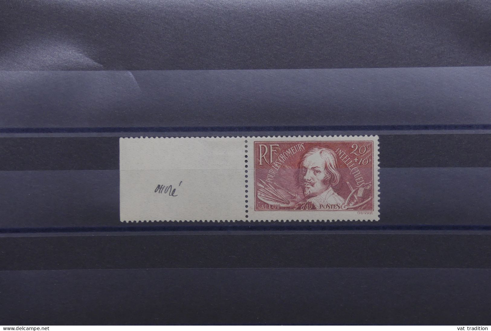 FRANCE - N° 330 * Signé Par Le Graveur Achille OUVRé Sur Bord De Feuille - Rare - A 906 - Unused Stamps