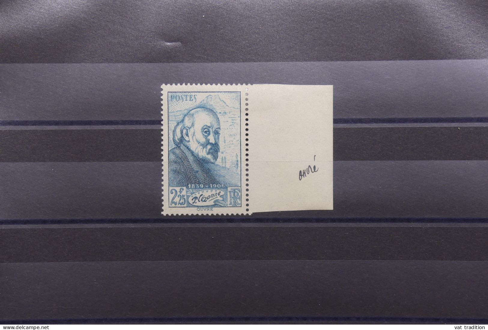 FRANCE - N° 421 * Signé Par Le Graveur Achille OUVRé Sur Bord De Feuille - Rare - A 910 - Unused Stamps