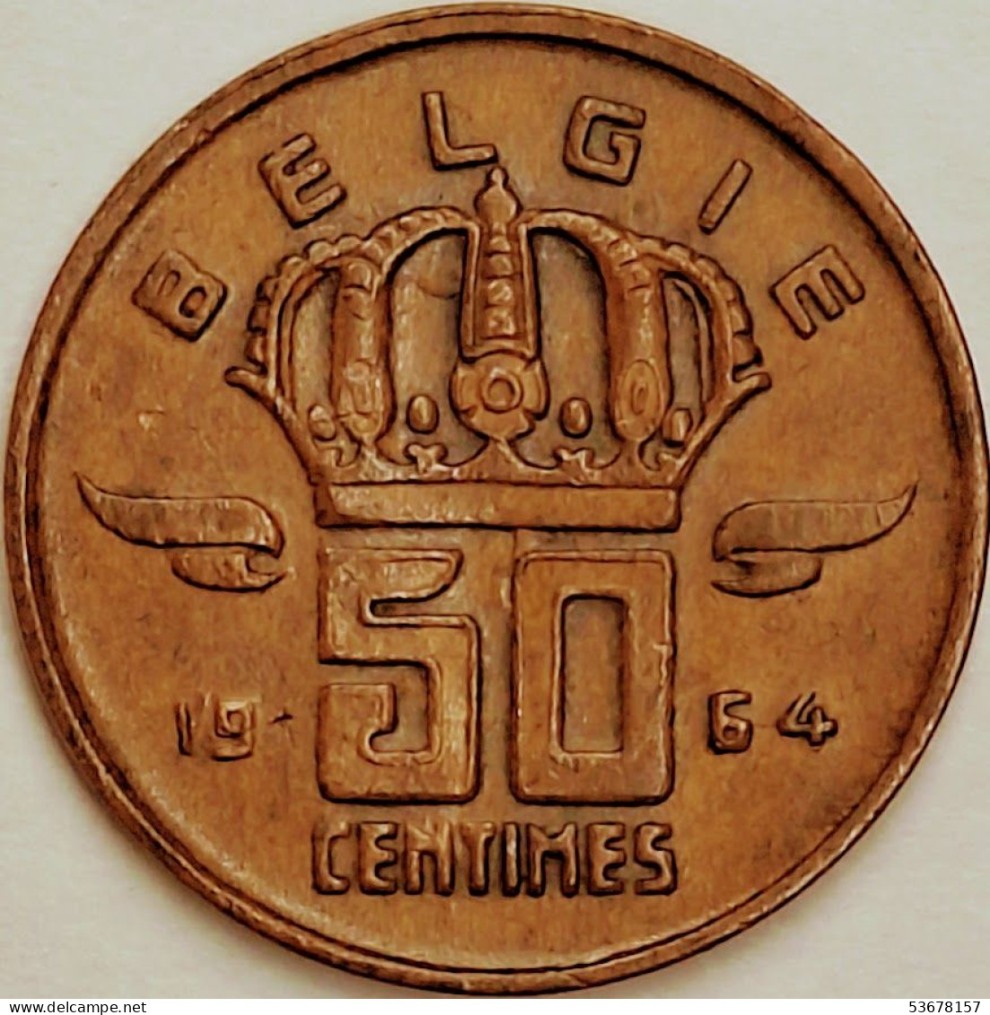 Belgium - 50 Centimes 1964, KM# 149.1 (#3097) - 50 Cents