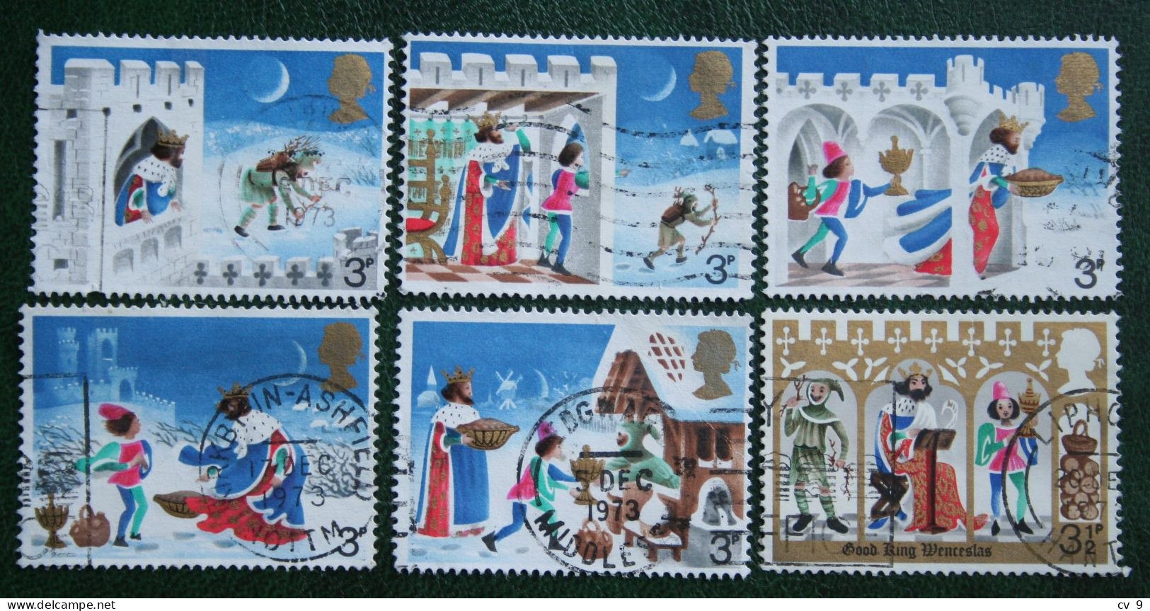 Natale Weihnachten Xmas Noel Kerst (Mi 639-644) 1973 Used Gebruikt Oblitere ENGLAND GRANDE-BRETAGNE GB GREAT BRITAIN - Usati