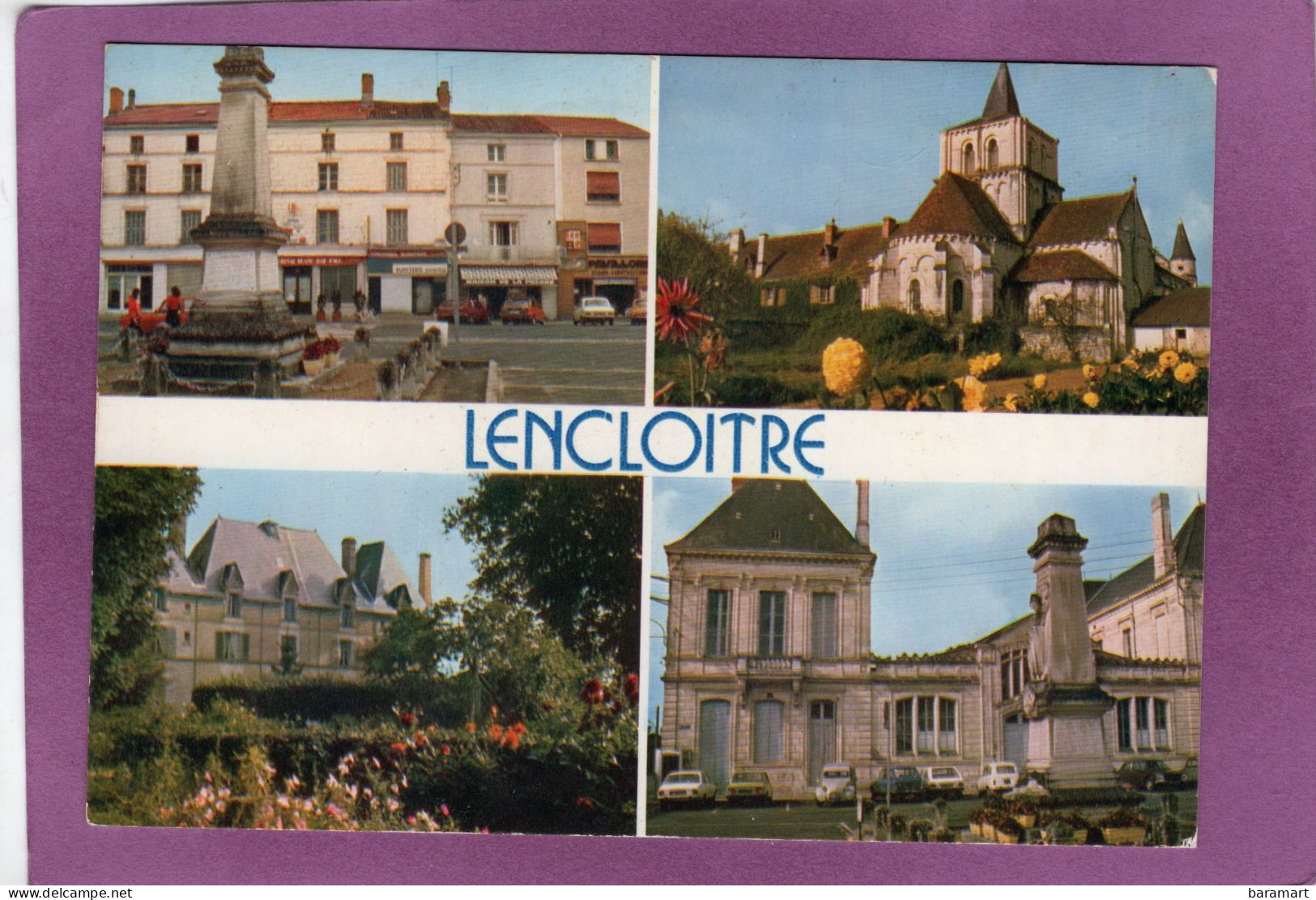 86 LENCLOITRE Multivues Place De L'Hôtel De Ville Notre Dame De Lancloitre Le Pontereau Maison De Retraite La Mairie - Lencloitre