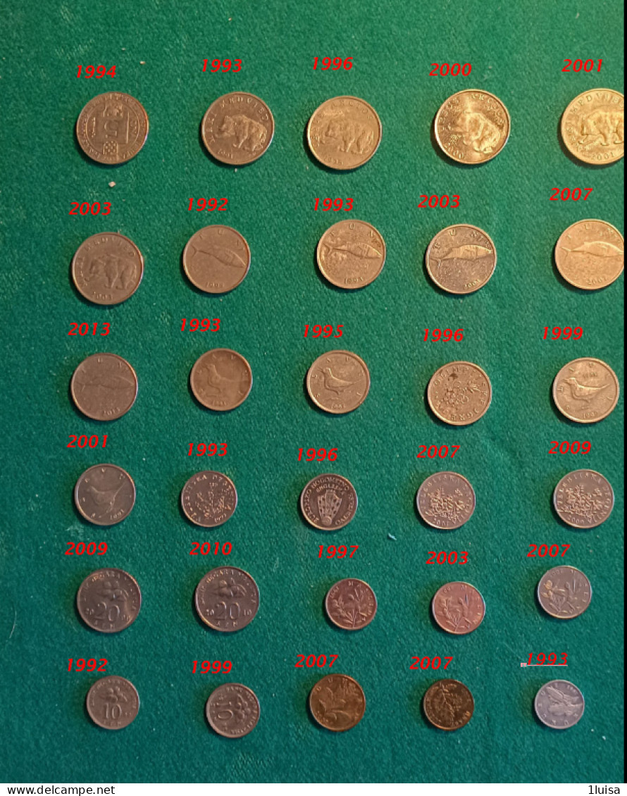 CROAZIA 30 Monete Differenti Per Anno - Croatia