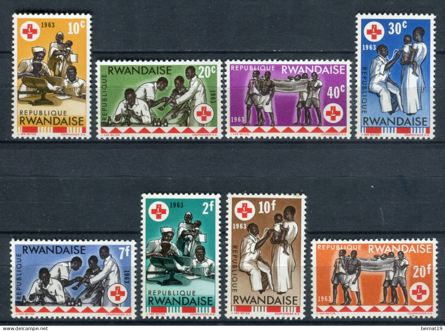 Ruanda 1963. Yvert 44-51 ** MNH. - Nuovi