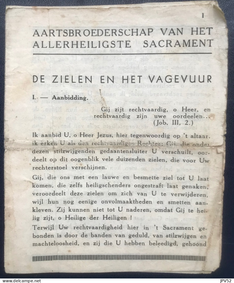 (Bid25) Ancien Image Pieuse - Oud Religieus Bidprentje - De Zielen En Het Vagevuur - P. 8 - Religion & Esotérisme