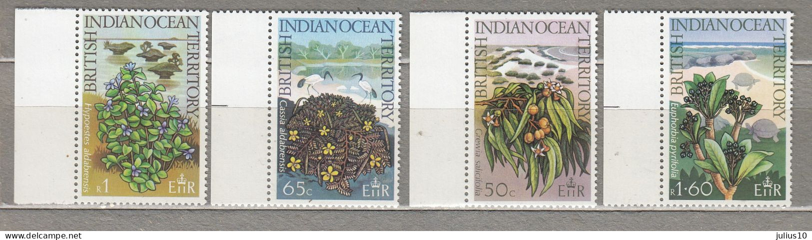 BIOT 1975 Plants MNH(**) Mi 78-81 #34369 - Territoire Britannique De L'Océan Indien