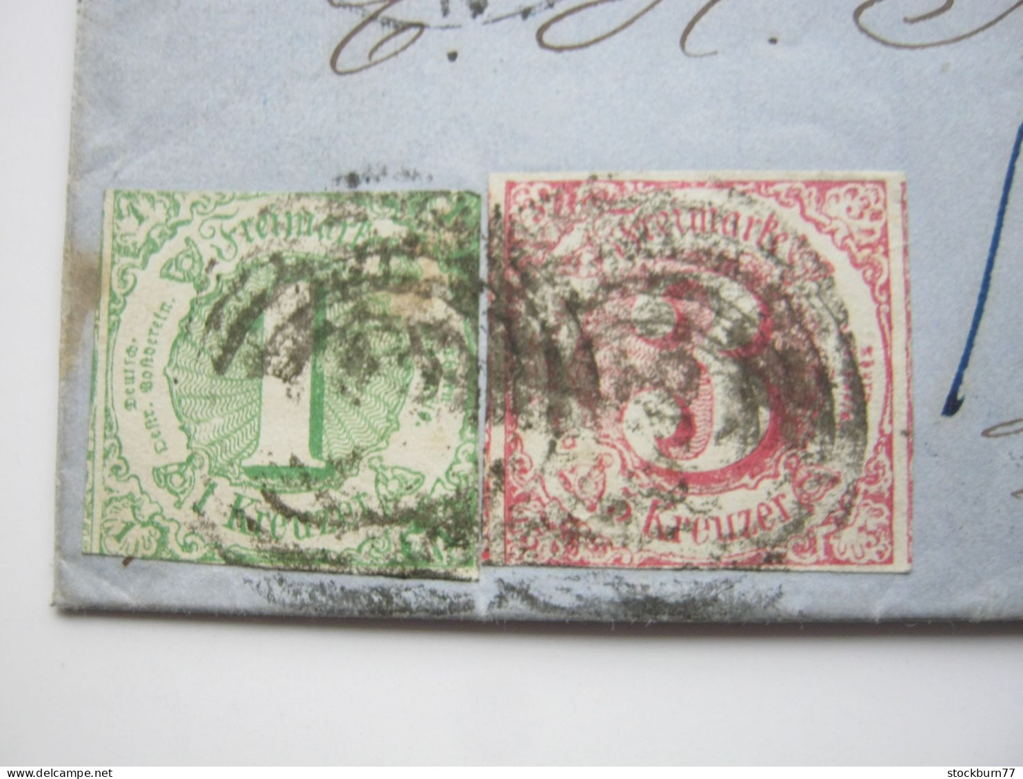 Thurn Und Taxis , 1865 , Frankfurt , Klarer  Stempel Auf Brief    "Muster Ohne Wert" - Storia Postale