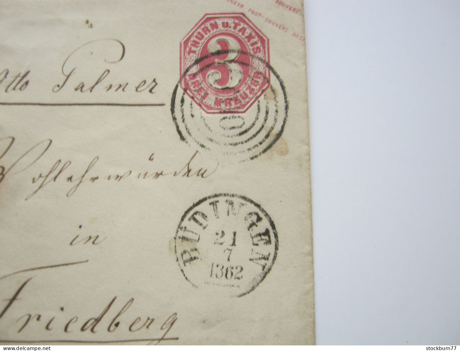 Thurn Und Taxis , 1862 , BÜDINGEN   , Klarer  Stempel Auf Ganzsache - Cartas & Documentos