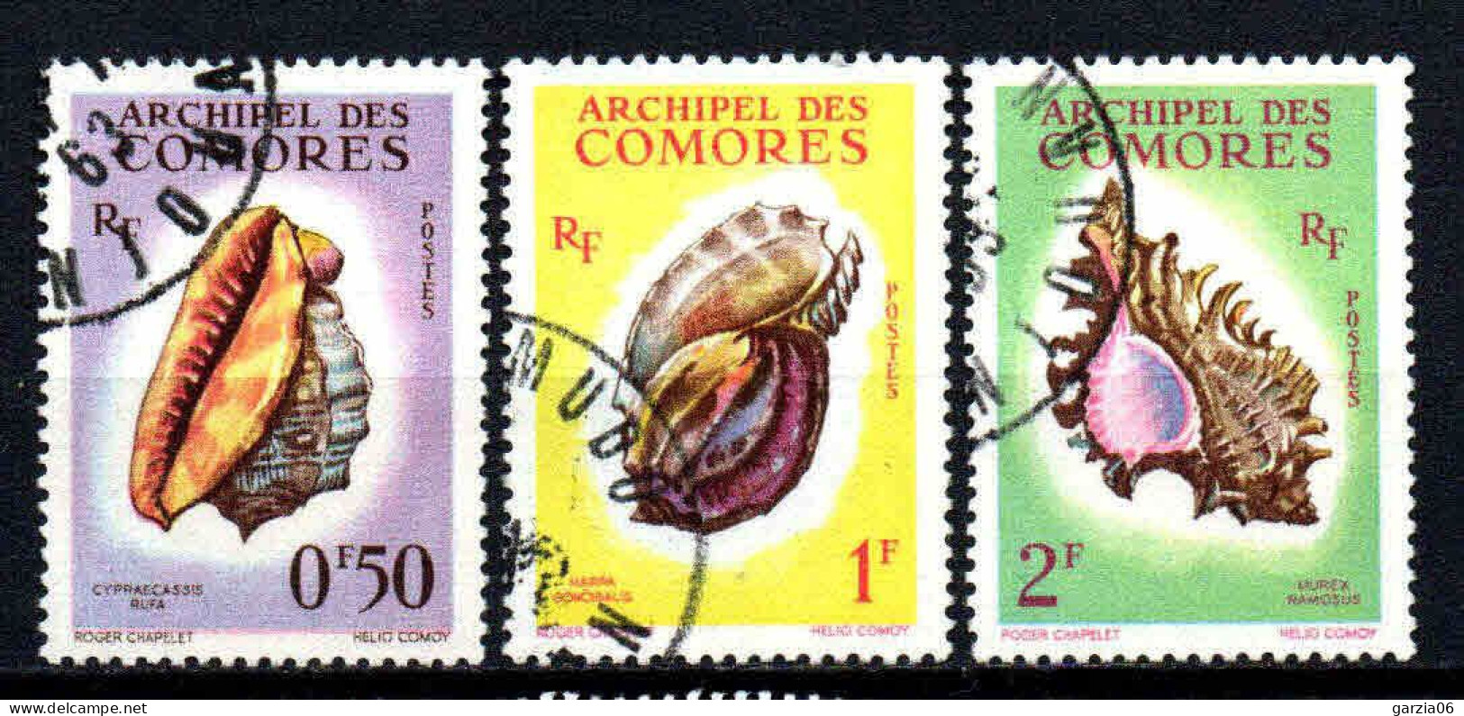 Archipel Des Comores  - 1962  - Coquillages-  N° 19 à 21   - Oblit - Used - Oblitérés