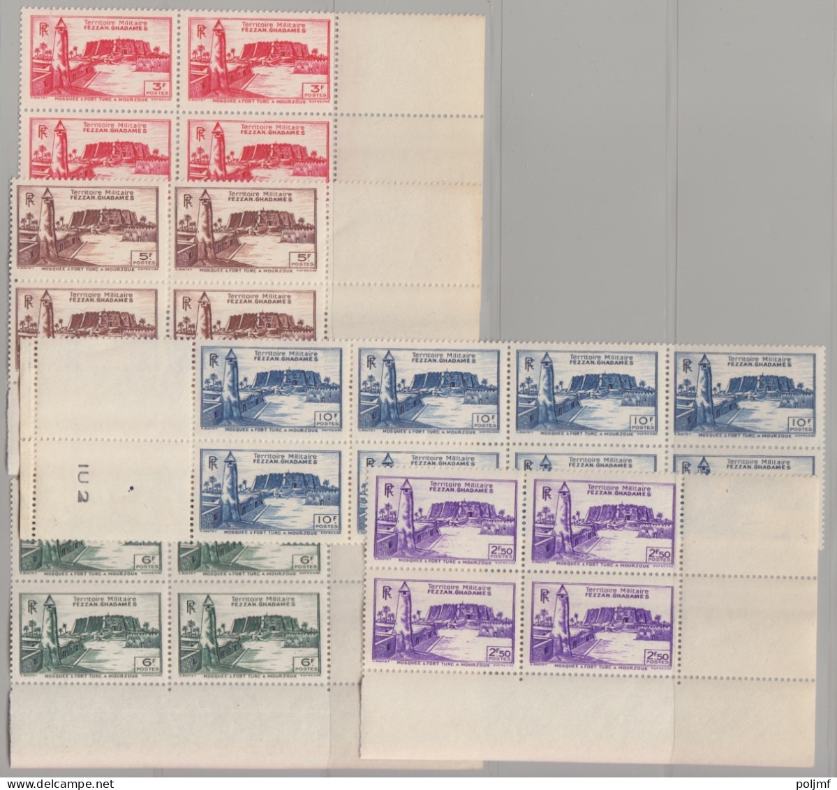 Petit Stock Des N° 28 à 42 "Fort De Sebba, Mosquée à Mourzouk, Carte Et Dromadaire, ** - Unused Stamps