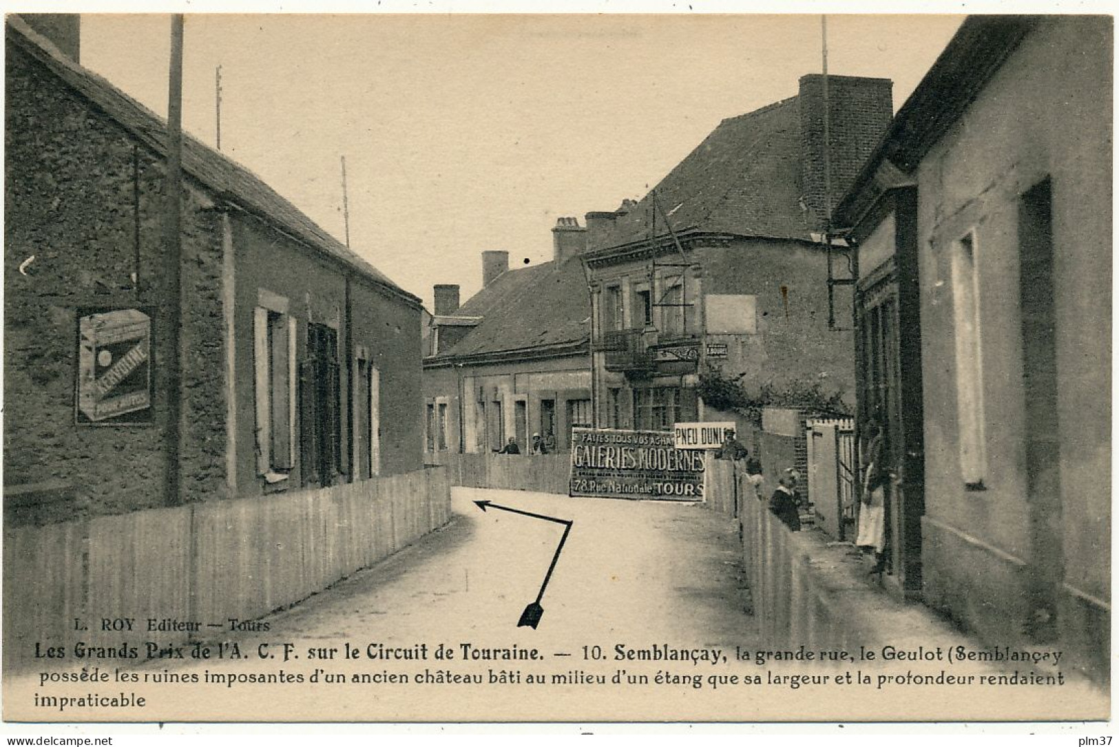 SEMBLANCAY - Course Automobile De L'A.C.F, Circuit De Touraine, La Grande Rue, Le Geulot - Semblançay