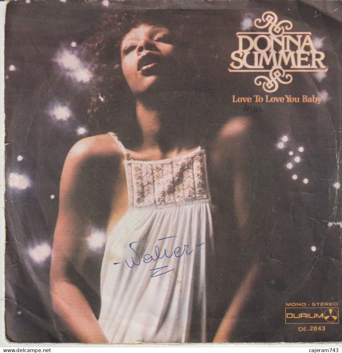 45T. DONNA SUMMER. Love To Love You Baby - Pressage ITALIE, ITALY - Sonstige - Italienische Musik