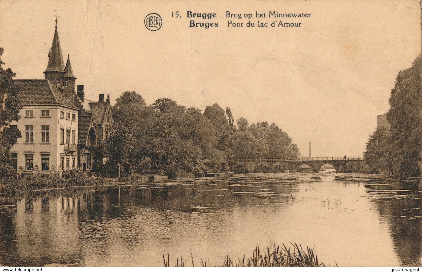 BRUGGE    BRUG OP HET MINNEWATER         ZIE SCANS - Damme