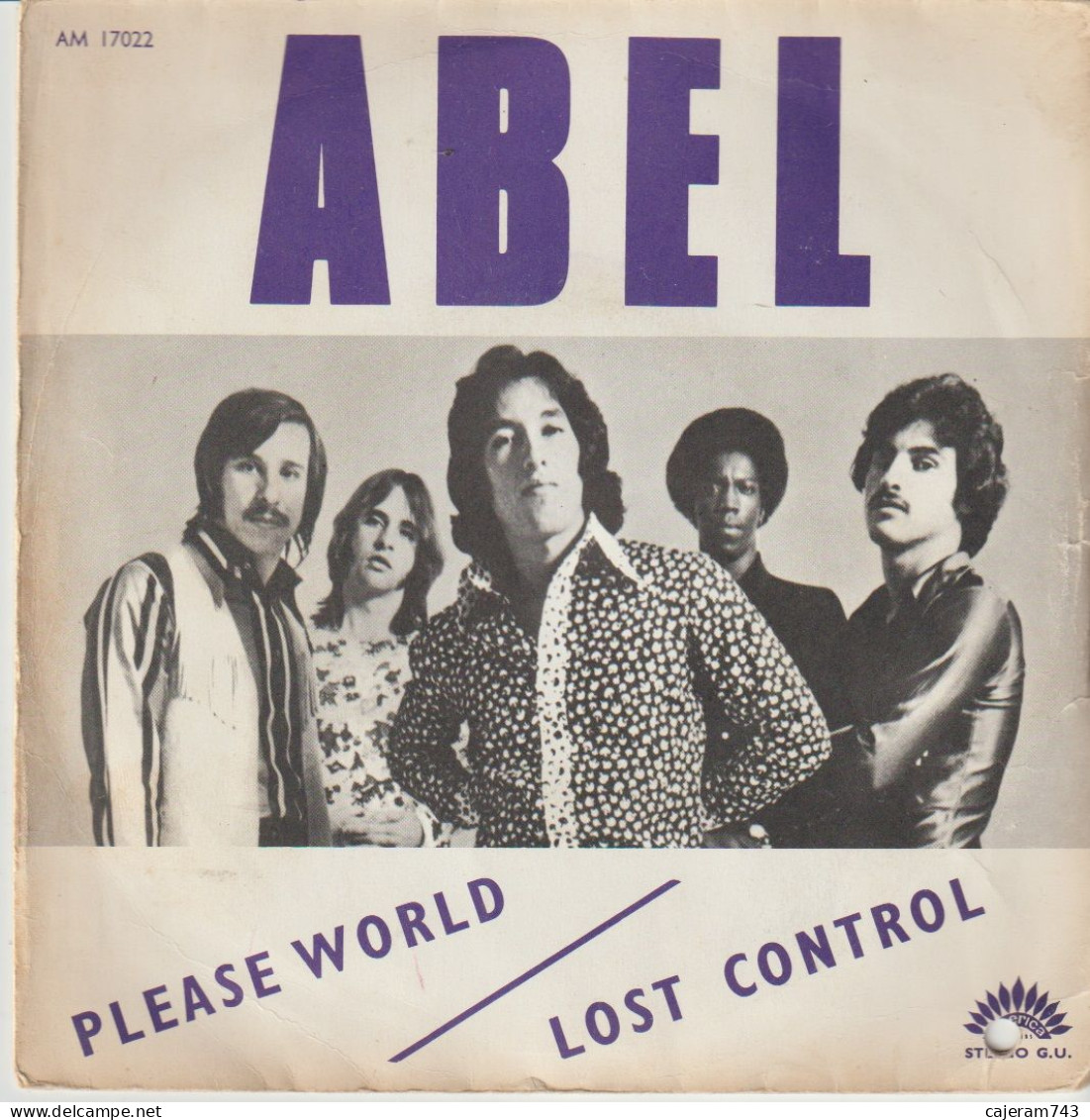 45T. ABEL. Please World - Lost Control - Disco, Pop