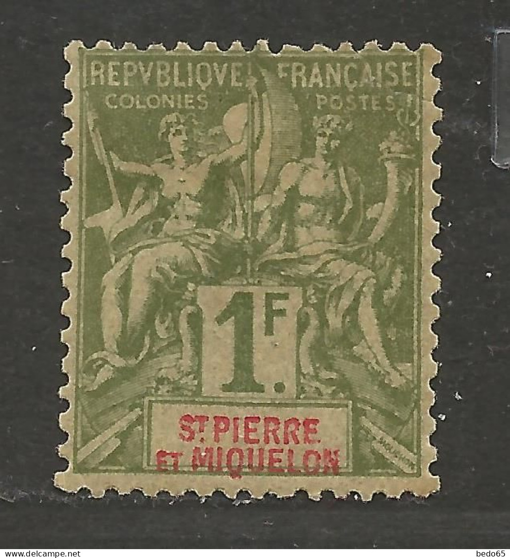 Saint Pierre Et Miquelon N° 70 NEUF*  CHARNIERE / Petit Aminci / Hinge / MH - Unused Stamps