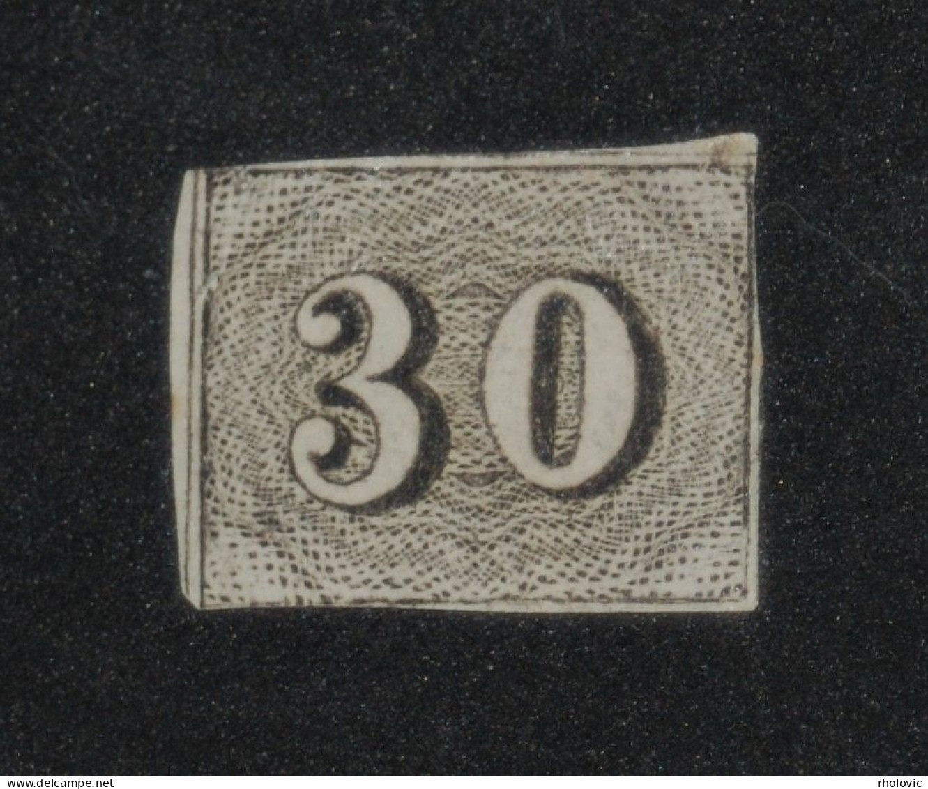 BRAZIL 1850, Figure, "Cat's Eye", Mi #13, MH - Unused Stamps