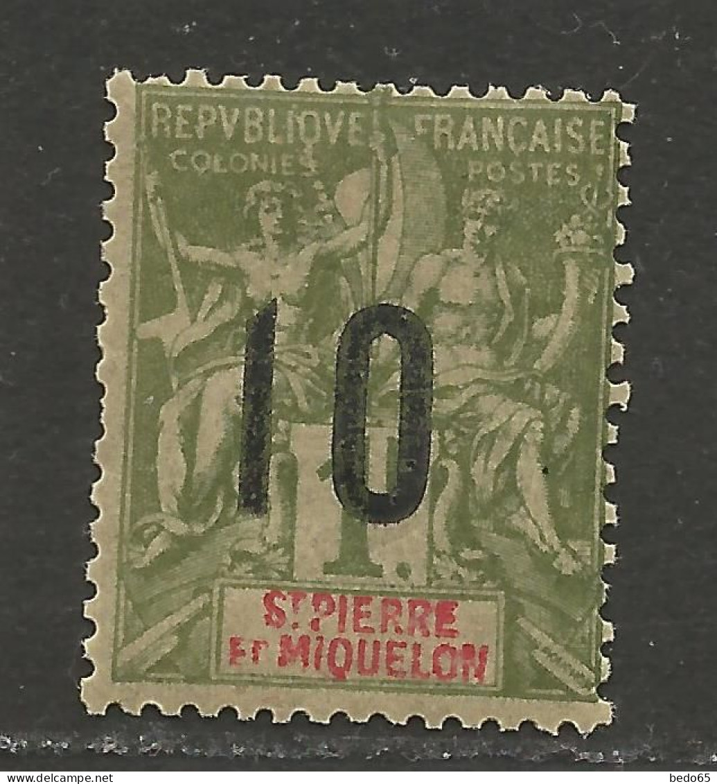 Saint Pierre Et Miquelon N° 104 NEUF* TRACE DE CHARNIERE / Hinge / MH - Unused Stamps