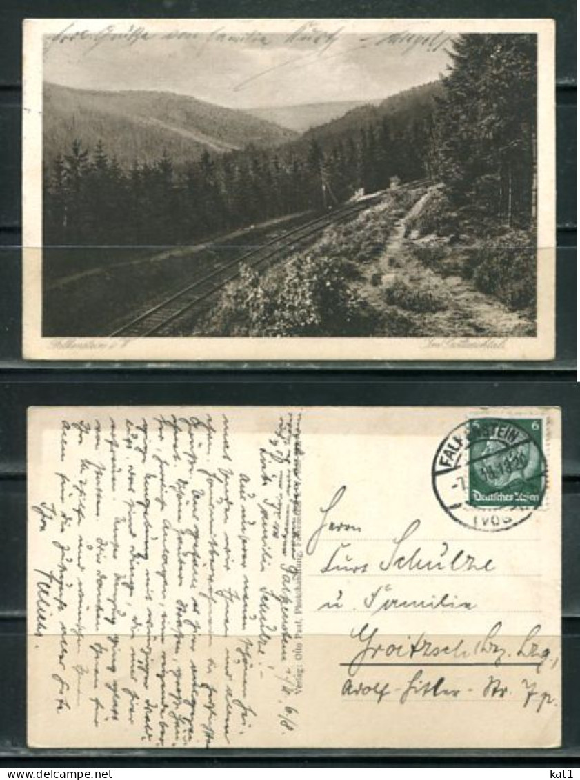 K19323)Ansichtskarte: Falkenstein, Goeltzschtal, Gelaufen 1938 - Falkenstein (Vogtland)