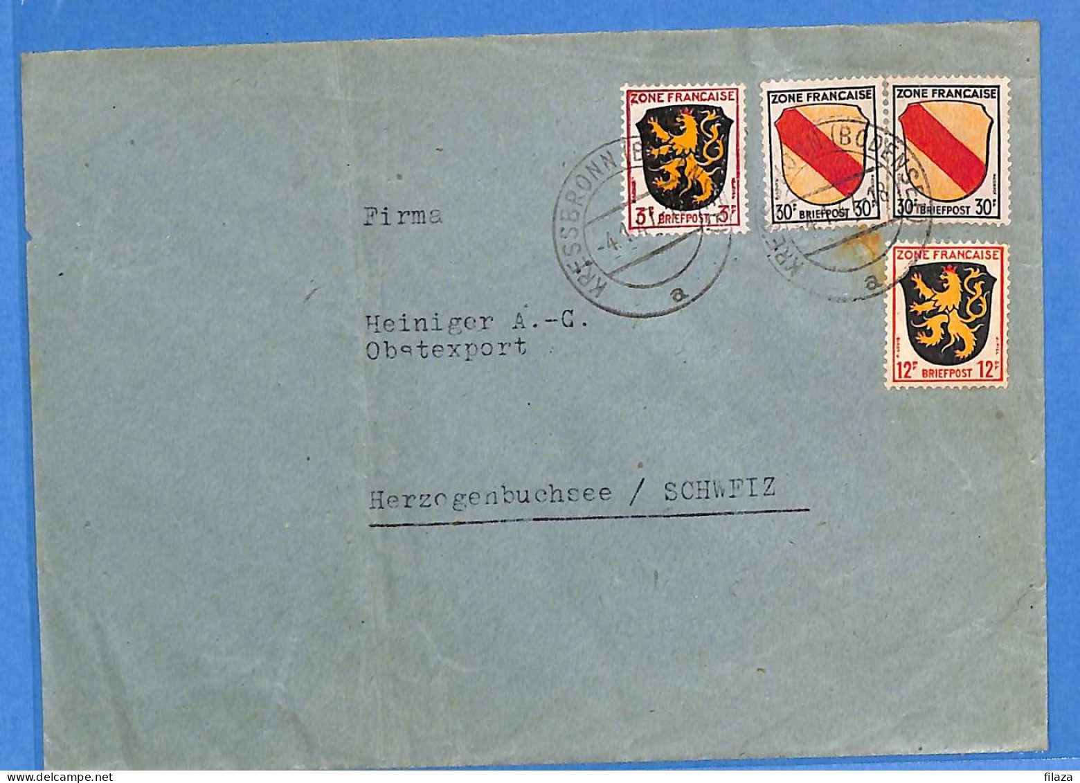 Allemagne Zone Française 1947 - Lettre De Kressbronn - G27536 - Other & Unclassified