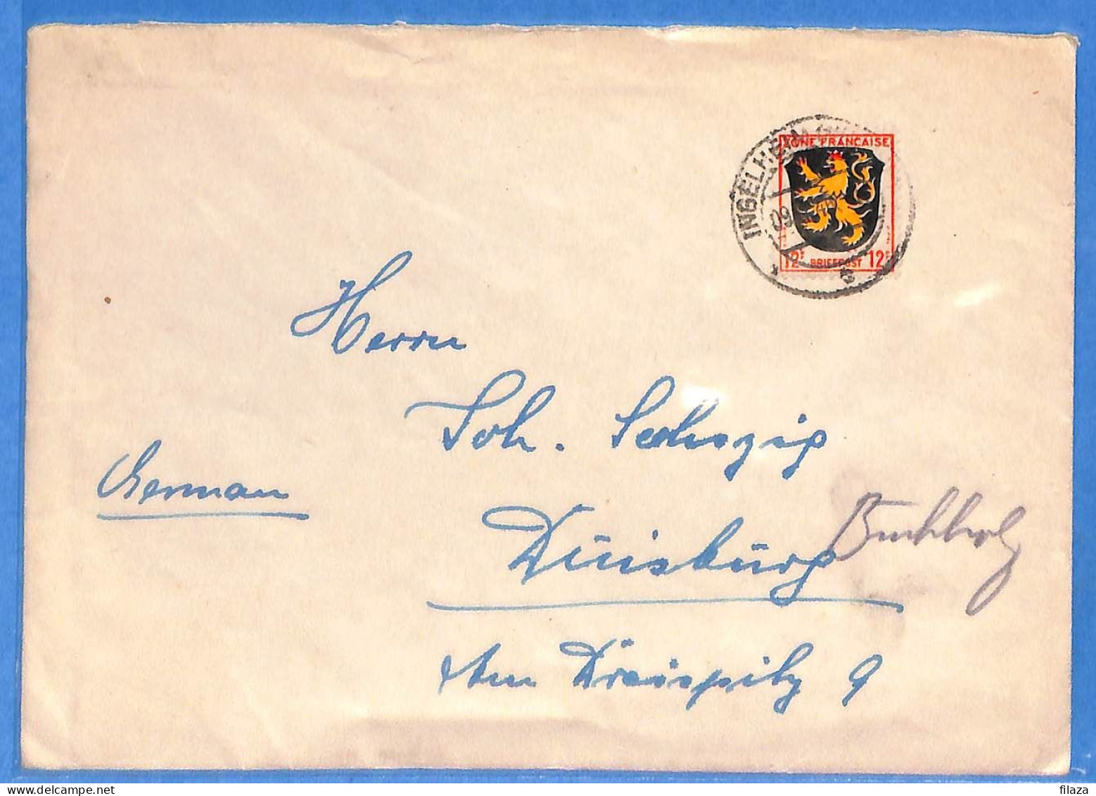 Allemagne Zone Française 1946 - Lettre De Ingelheim - G27510 - Other & Unclassified