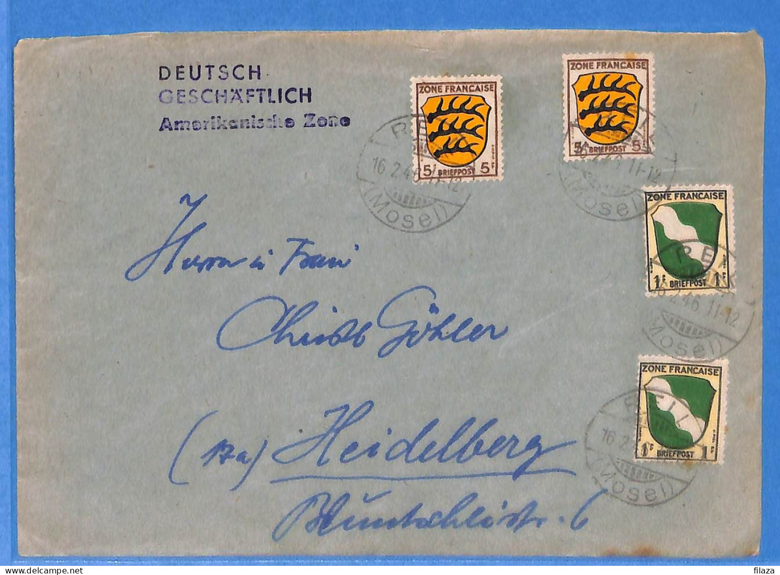 Allemagne Zone Française 1946 - Lettre De Reil - G27511 - Other & Unclassified