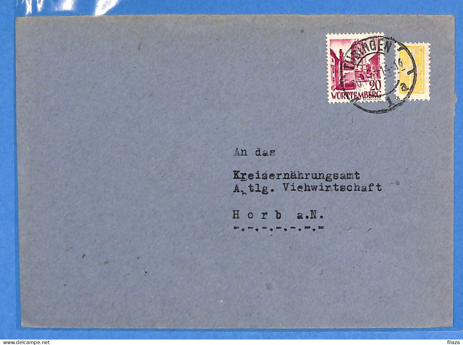 Allemagne Zone Française 1949 - Lettre De Tubingen - G27500 - Andere & Zonder Classificatie