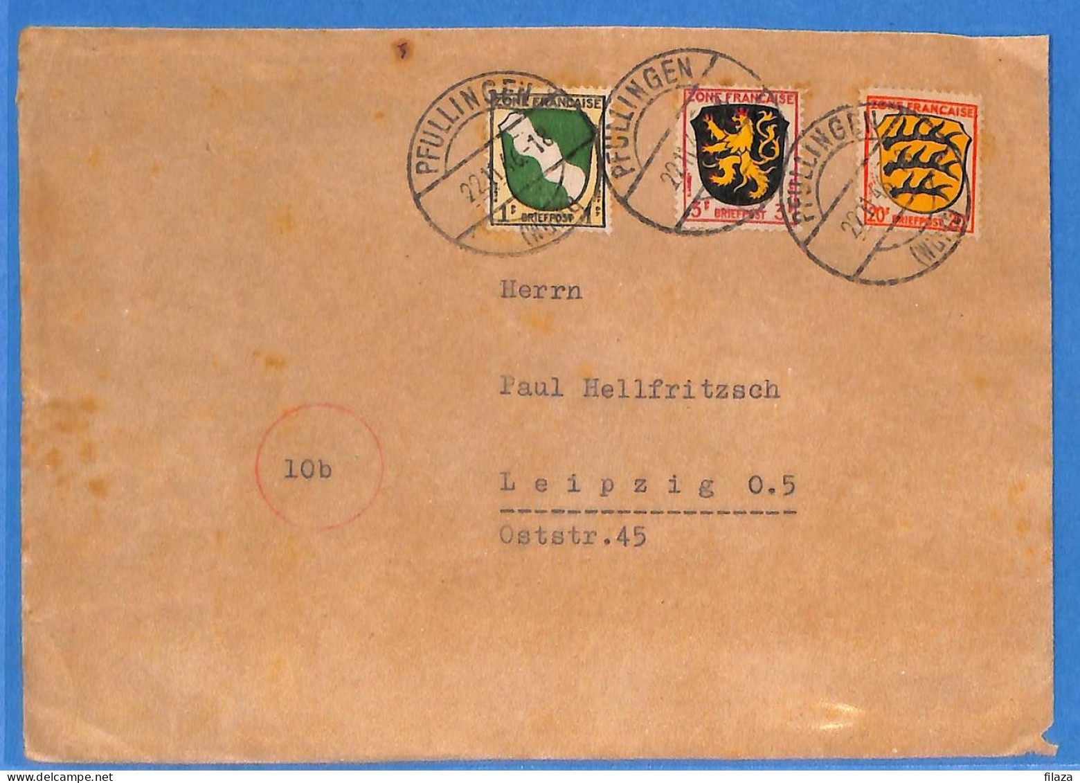 Allemagne Zone Française 1946 - Lettre De Pfullingen - G27486 - Autres & Non Classés