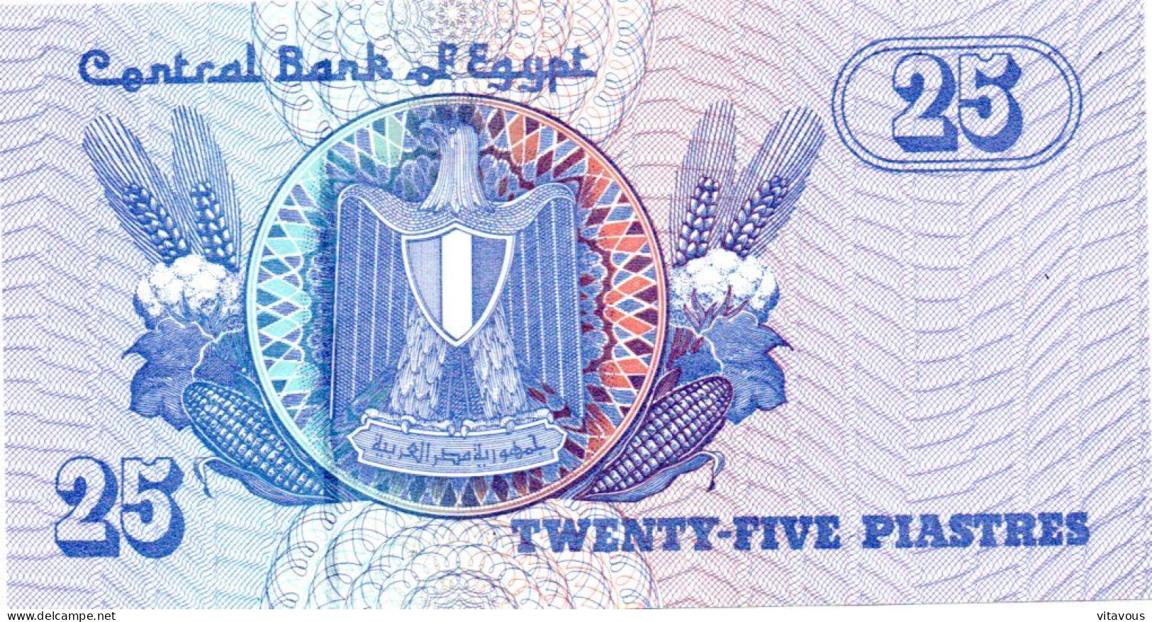 EGYPTE  Billet Banque 25 Piastres Bank-note Banknote - Egypt