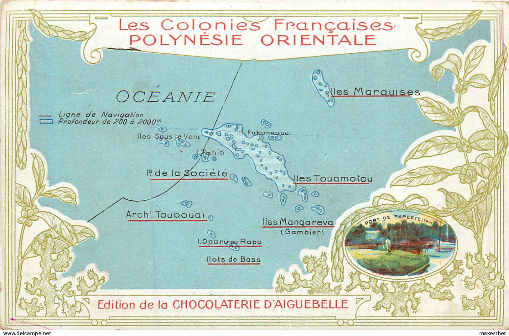 POLYNESIE ORIENTALE édition De La Chocolaterie D 'Aiguebelle - Polynésie Française