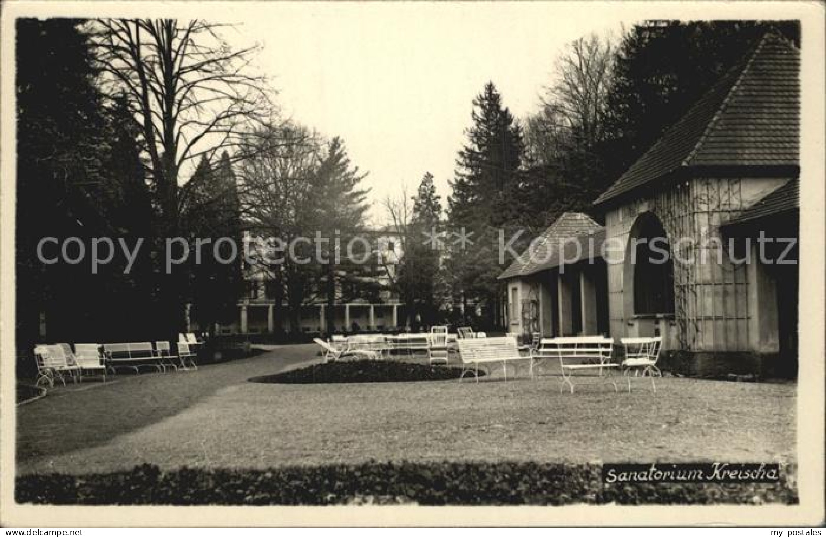 42380040 Kreischa Sanatorium Liegehalle Park Kreischa - Kreischa