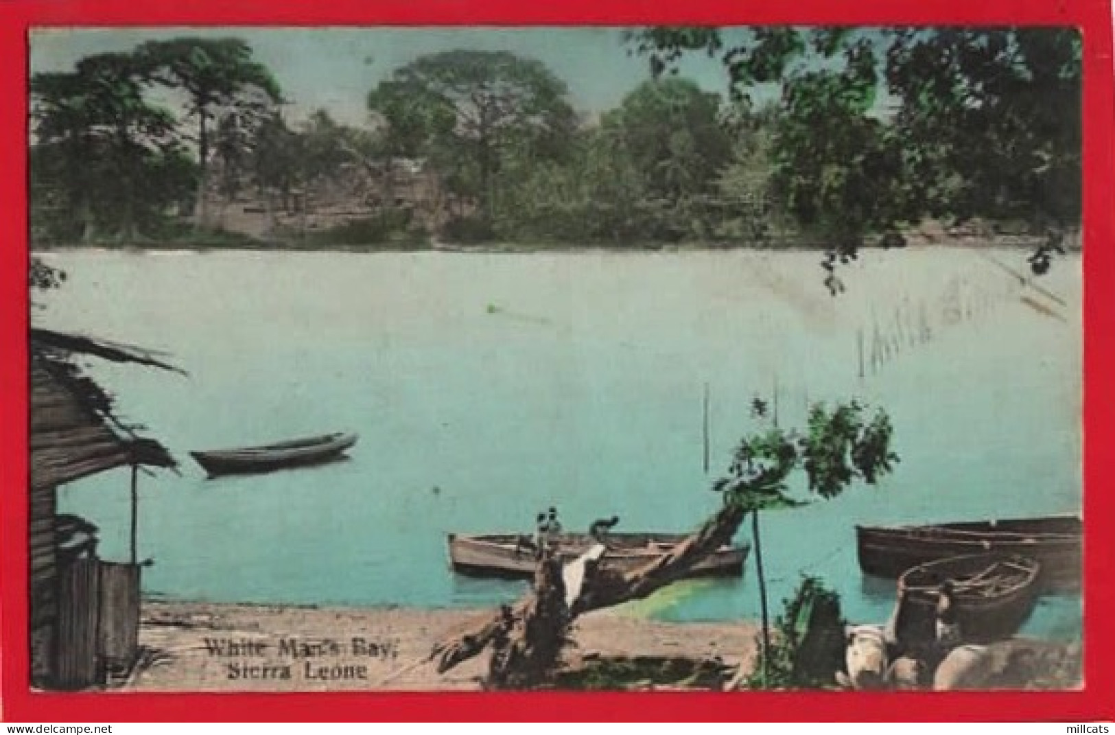 SIERRA LEONE      WHITE MAN'S BAY   +  CANOE - Sierra Leone