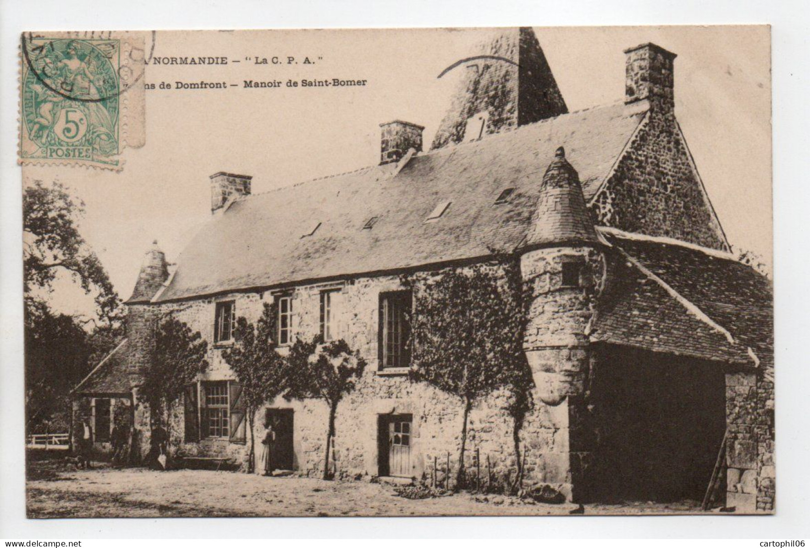 - CPA DOMFRONT (61) - Manoir De Saint-Bomer 1906 - Editions La C. P. A. - - Domfront